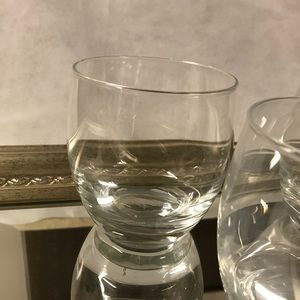 NIB🍷 ITALIAN Bormioli Essenza Stemless Wine Glasses. Set of 4.